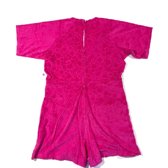 New ModCloth Beach Chaser Velour Romper Sweet Berry Pink - Picture 4 of 9